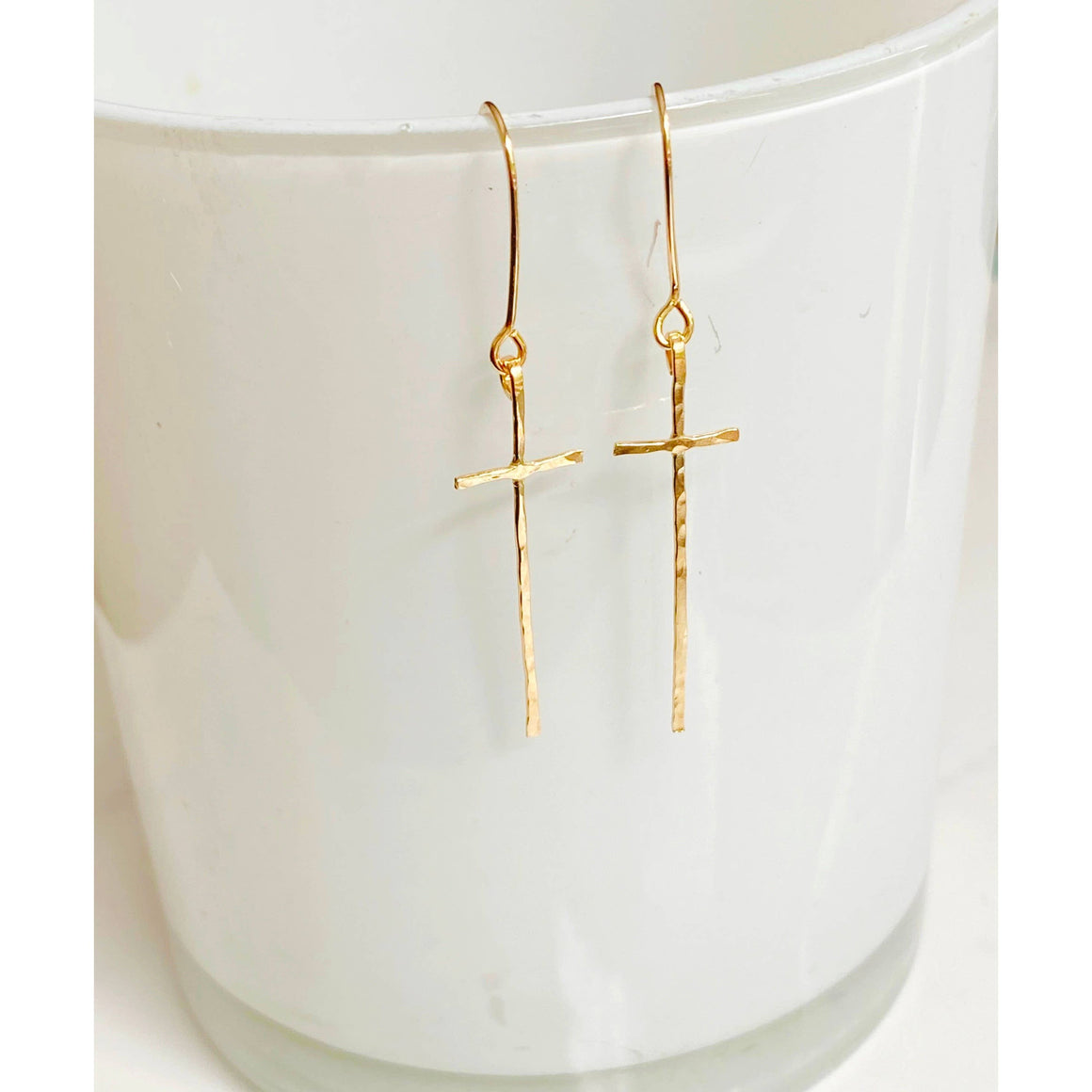 Modern Cross Earrings