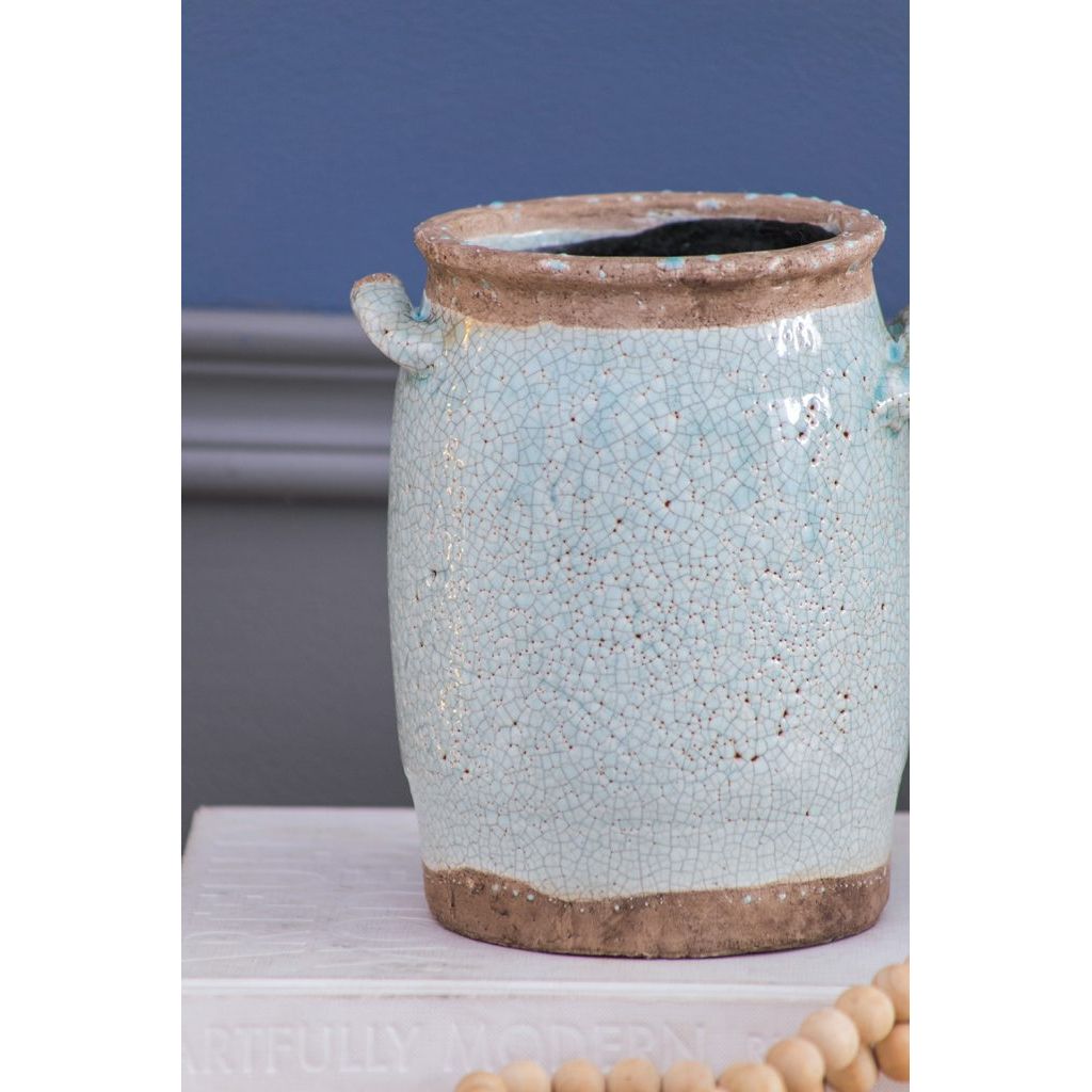 Turquoise Terracotta Vase
