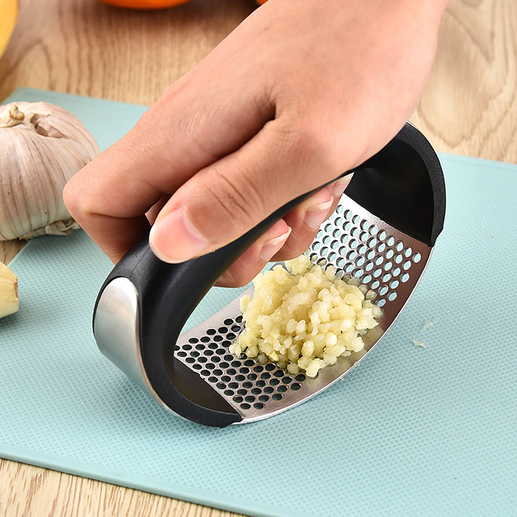 Fox Run Brands - Fox Run Stainless Steel Garlic Rocker Press, Garlic Mincer