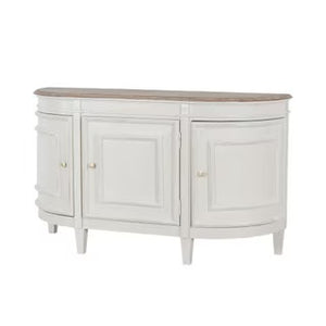 Claude Bow Front Sideboard | Small - Antique White