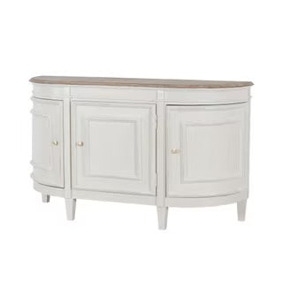 Claude Bow Front Sideboard | Small - Antique White