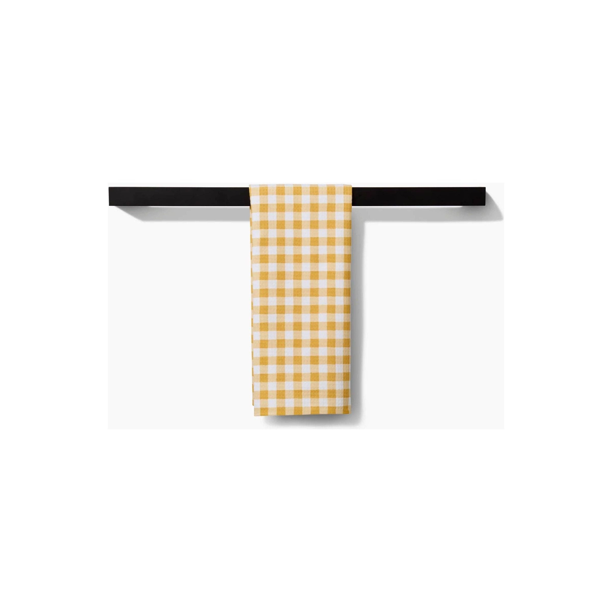Geometry - Golden Plaid Luxe Hand Towel