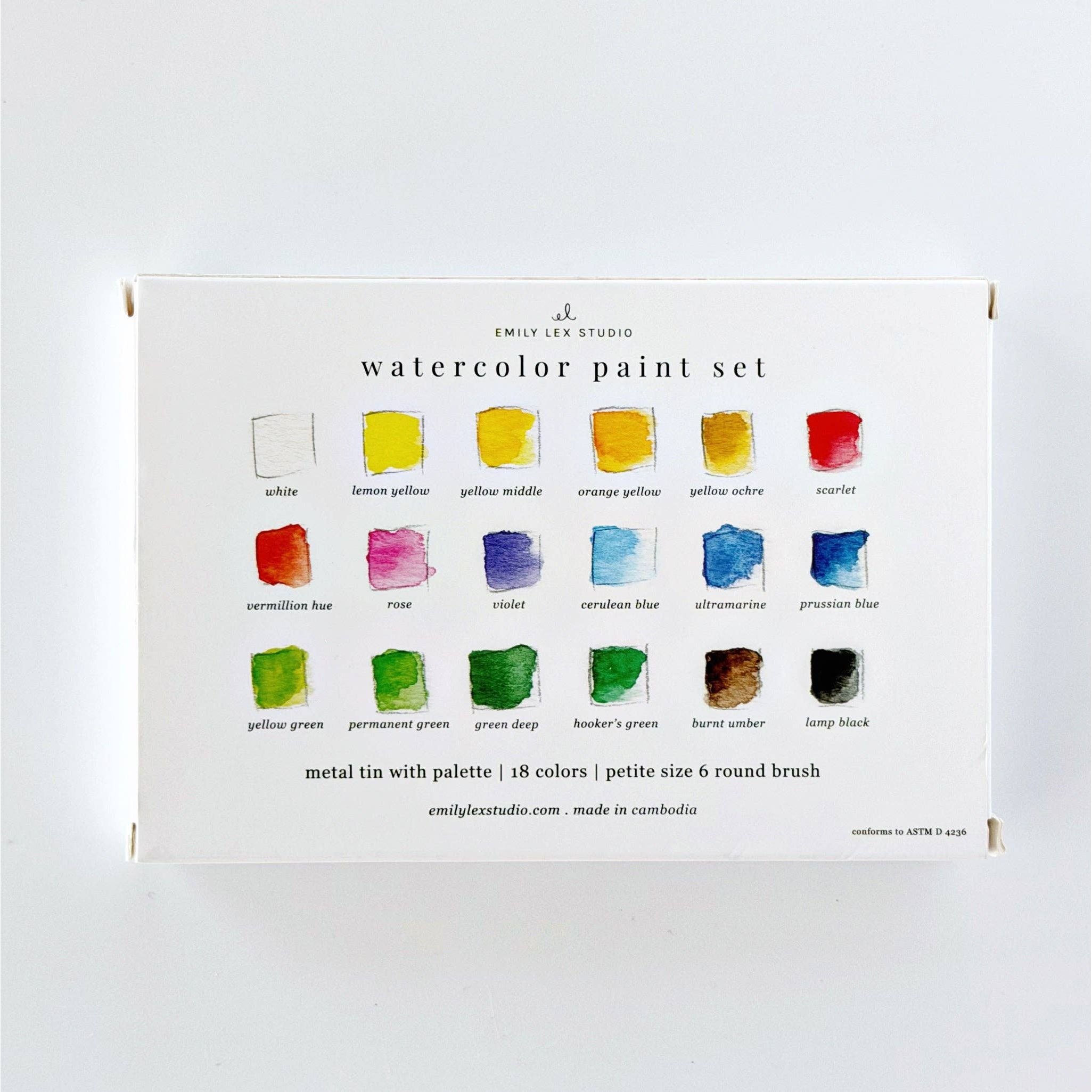 Watercolor Paint Set | 18 Colors