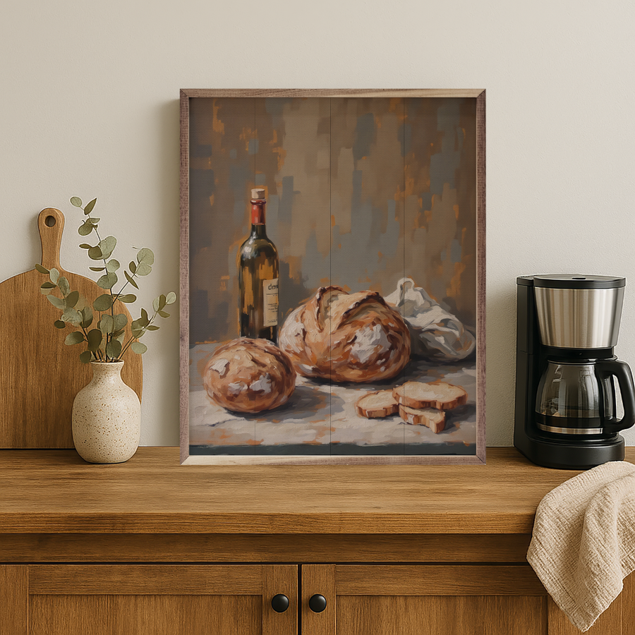 Sourdough on the Counter Framed Art