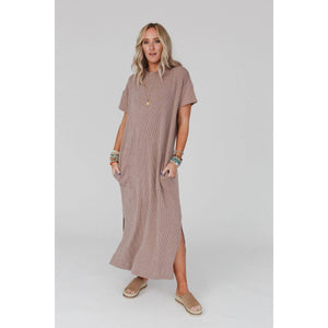 Easy Days Maxi Slit Tee Dress | Acorn