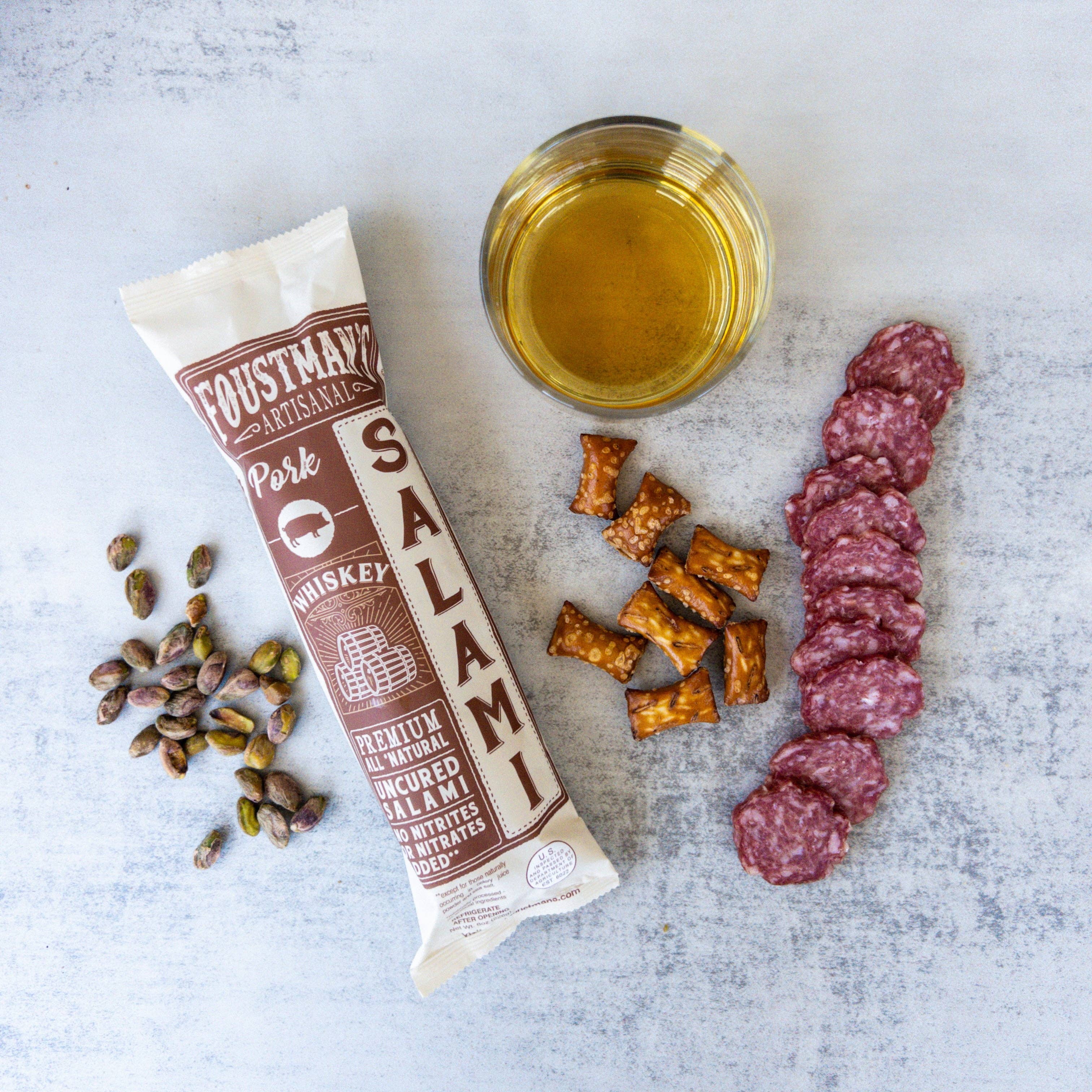 Foustman’s Artisanal Uncured Pork & Whiskey Salami