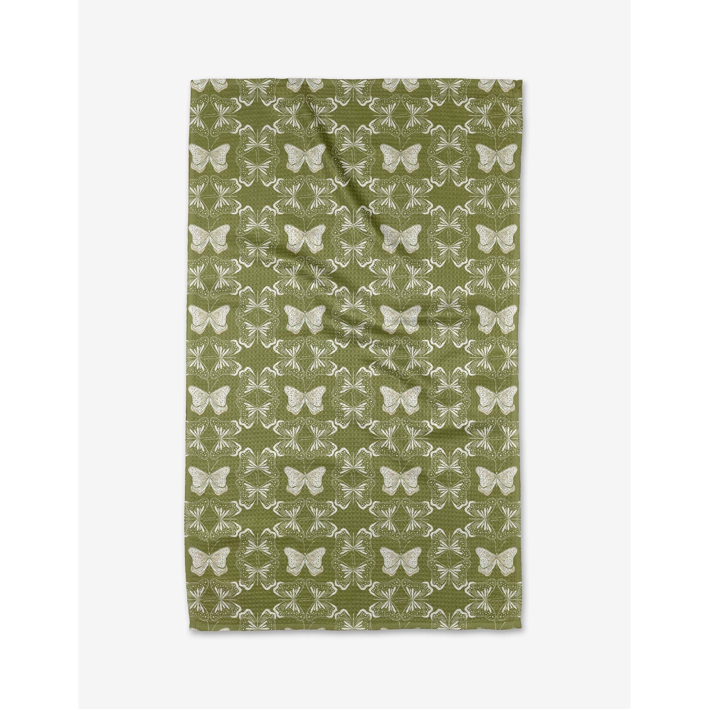 Geometry - Geometric Butterflies Tea Towel