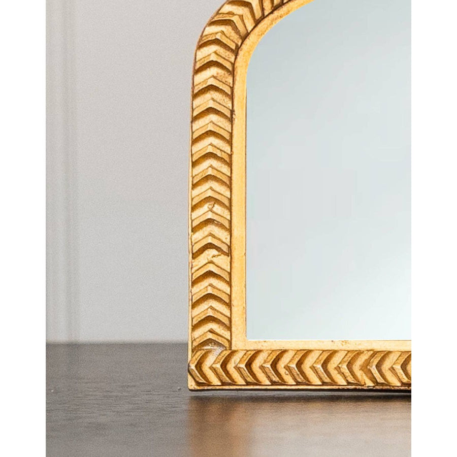 Mini Mirror | Gold Finish