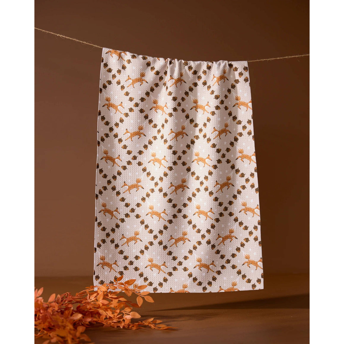 Geometry - Foxes & Twinkles Tea Towel