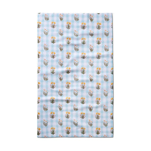 Geometry - Picnic Plaid Blue Tea Towel