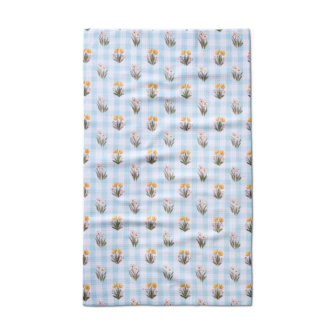 Geometry - Picnic Plaid Blue Tea Towel