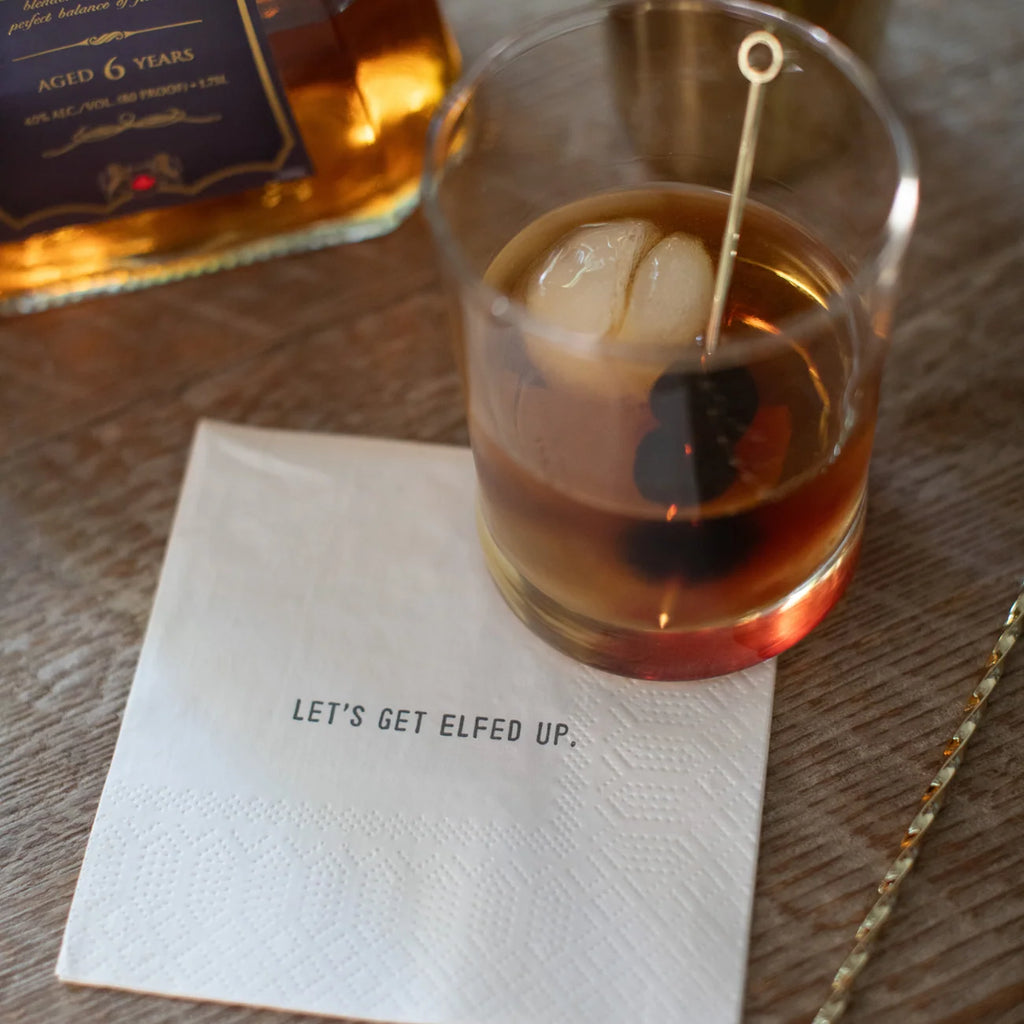 Cocktail Napkins - Let's Get Elfed Up