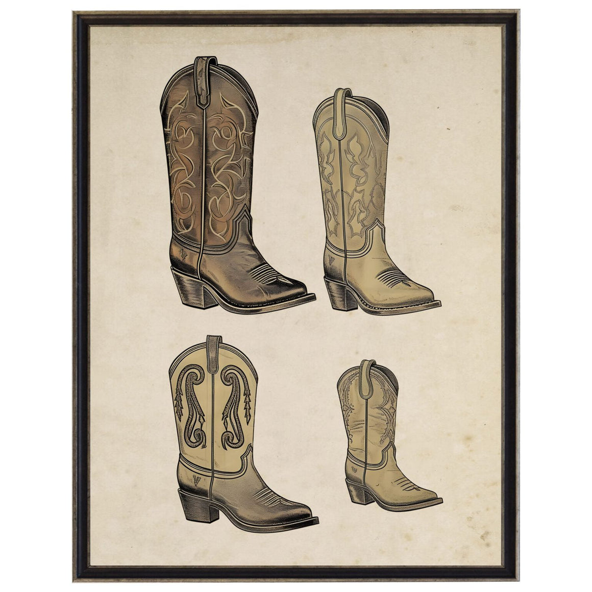 Vintage Western Wear Poster Reproduction