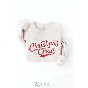 Christmas Crew Graphic Sweatshirt  | Cranberry Heather