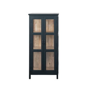 Black Wood & Glass Cabinet