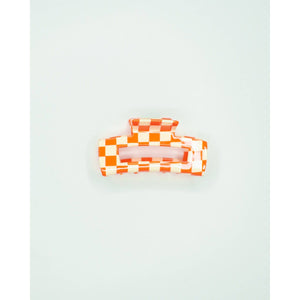 Checker Hair Claw | Orange