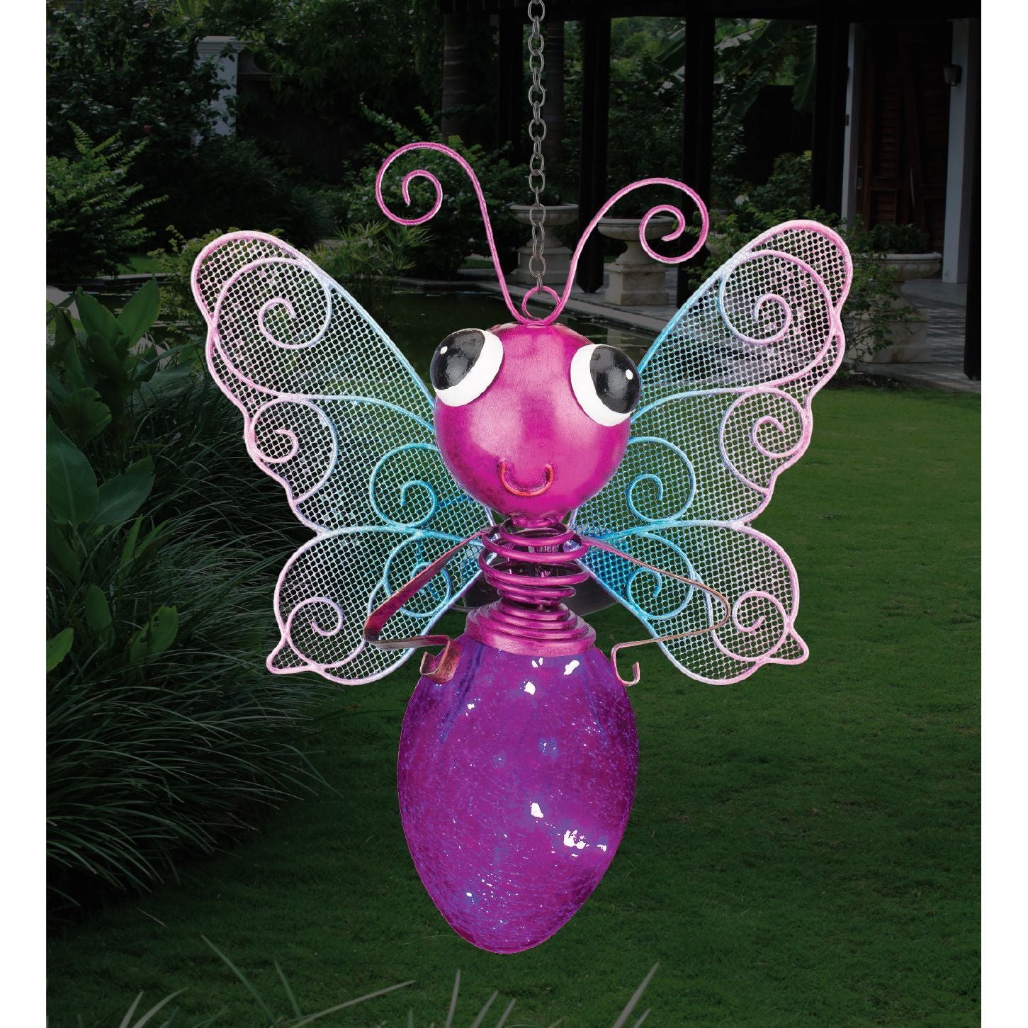 Solar Butterfly Lantern | Pink