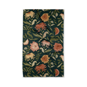Geometry - Chrysanthemums In November Tea Towel