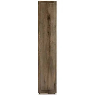 Bradley Oak Wood Tall Cabinet | Cocoa Brown