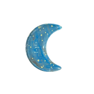 Decoupage Plate | Moon - Small