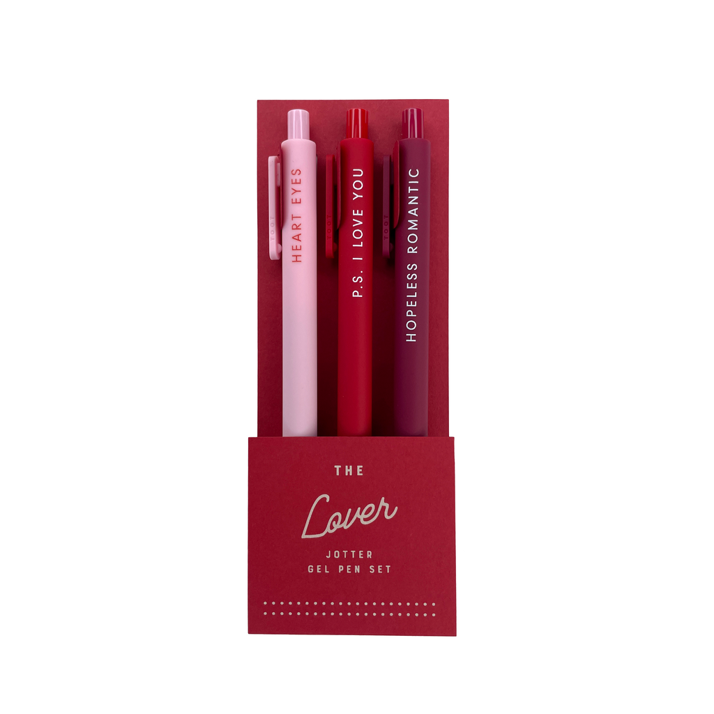 S/3 Gel Pens | Lover Jotter Set