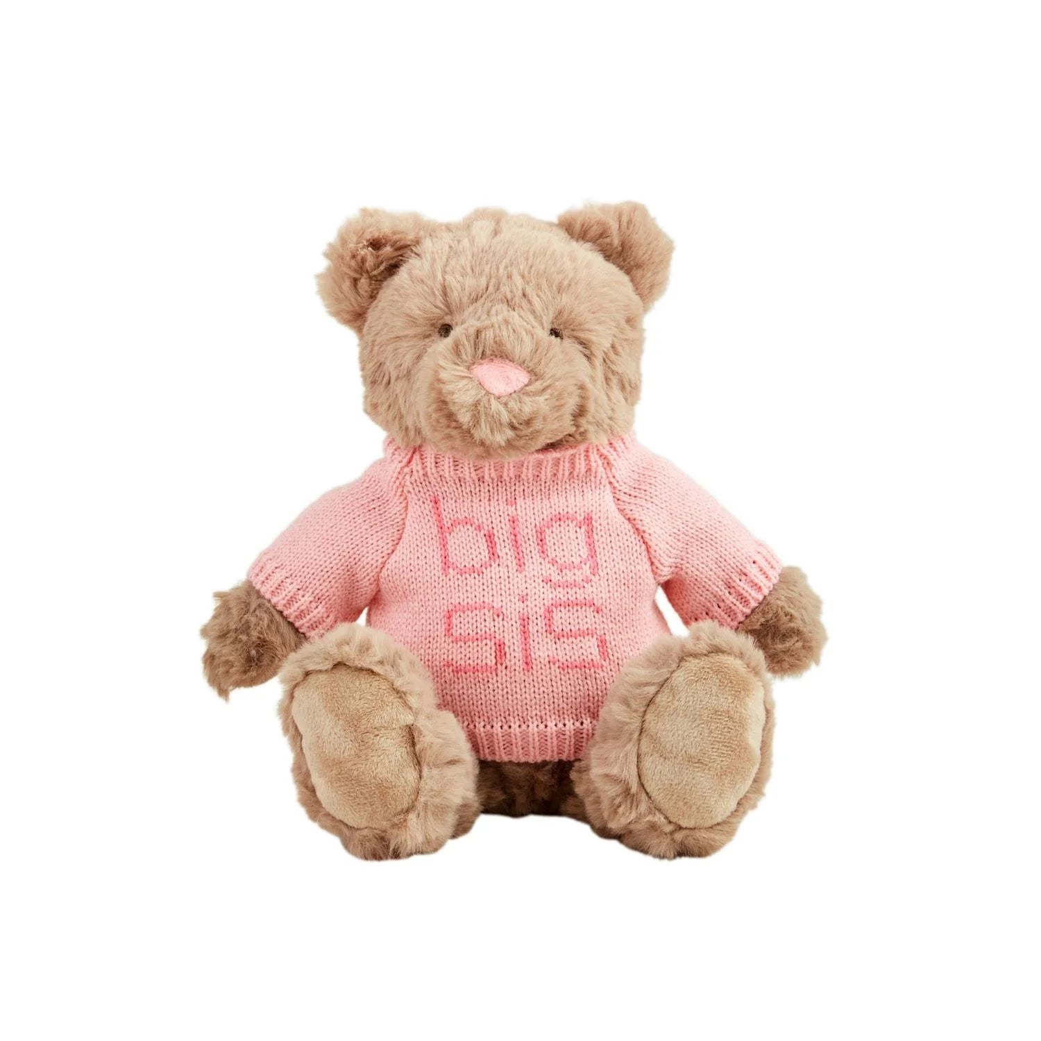 Big Bro/Big Sis Plush Bear w/Knit Sweater