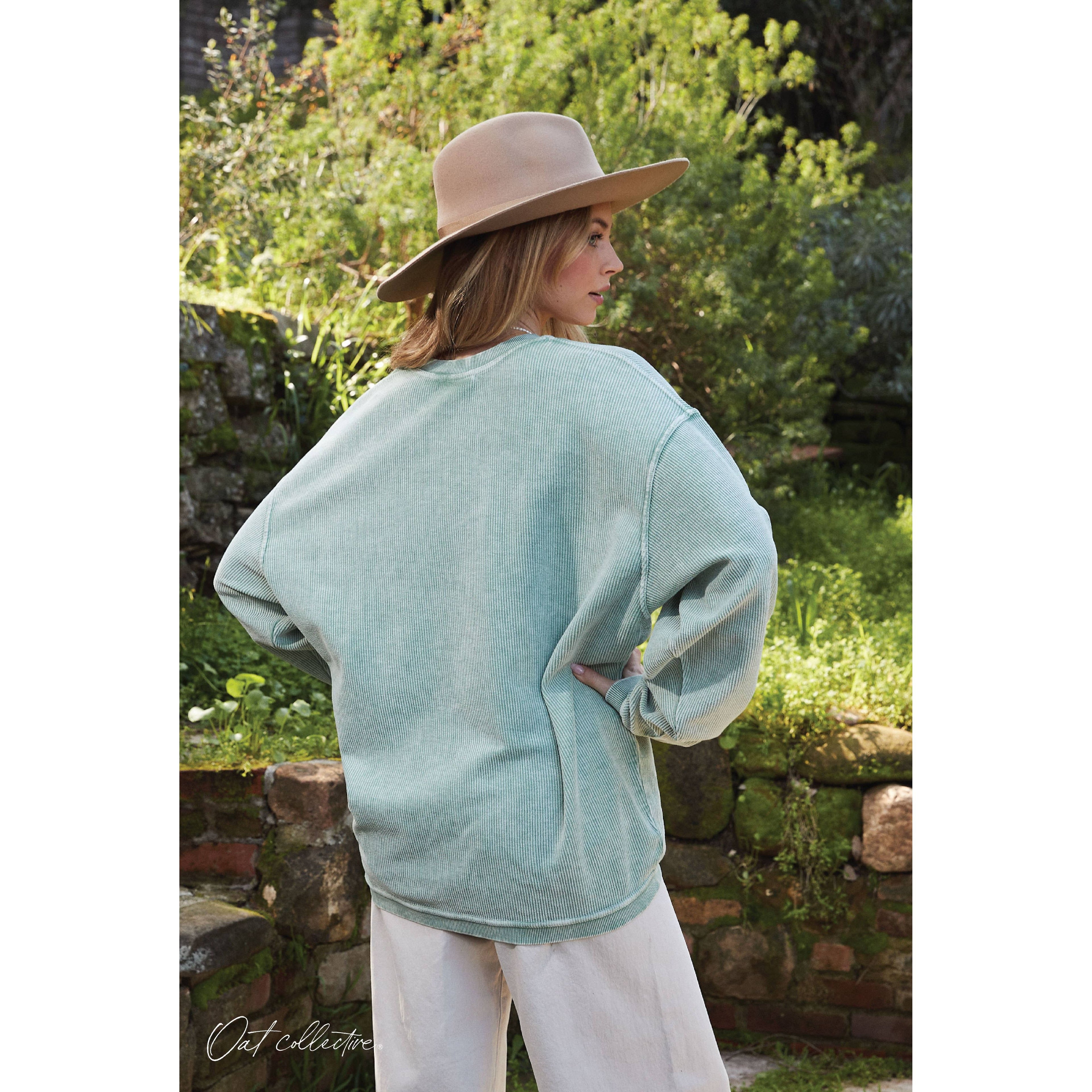 SUPPORT LOCAL FARMERS  Thermal Vintage Pullover | VINTAGE CHARCOAL