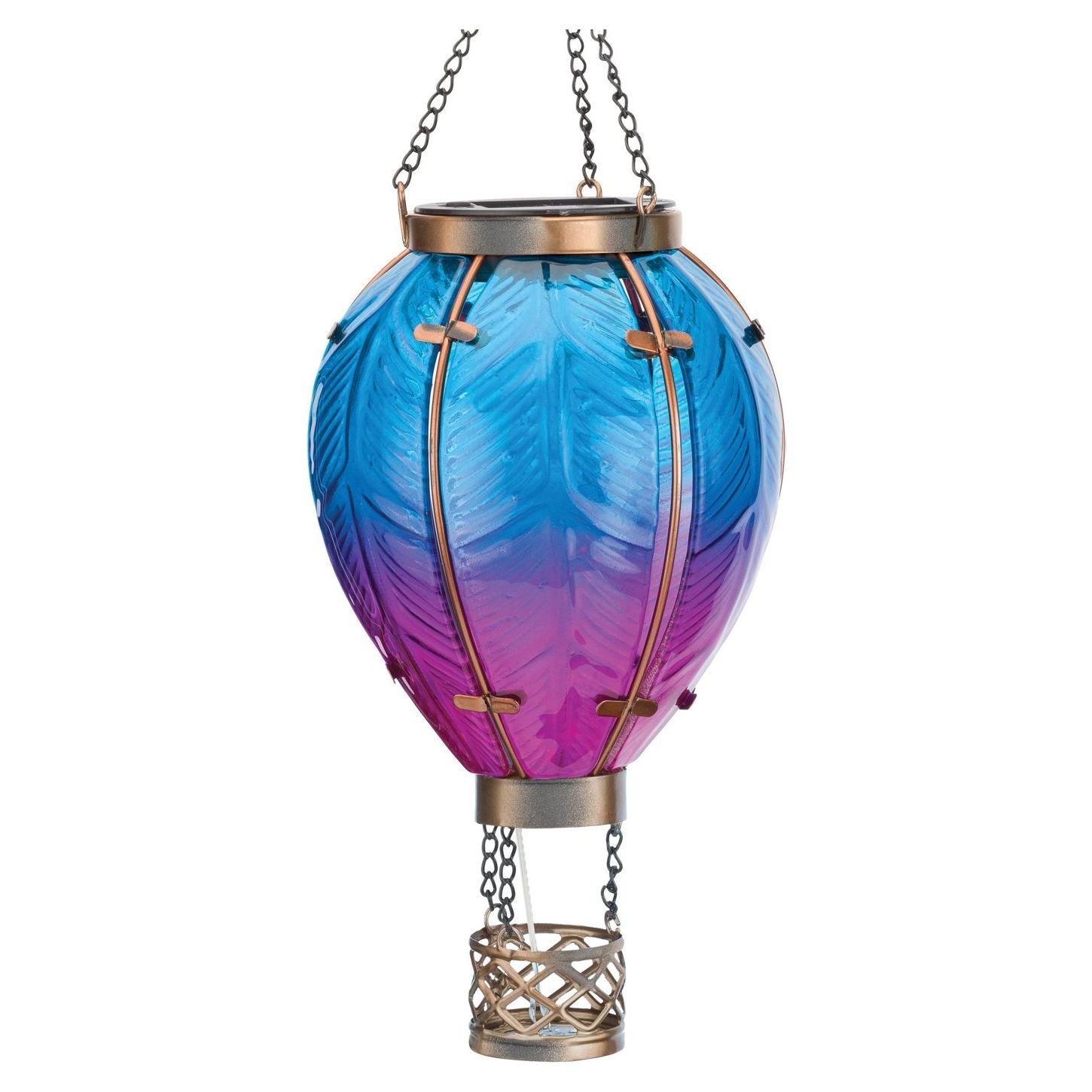 Hot Air Balloon Solar Lantern - SM | Blue