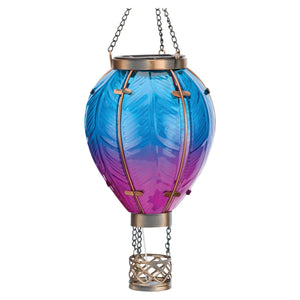 Hot Air Balloon Solar Lantern - SM | Blue