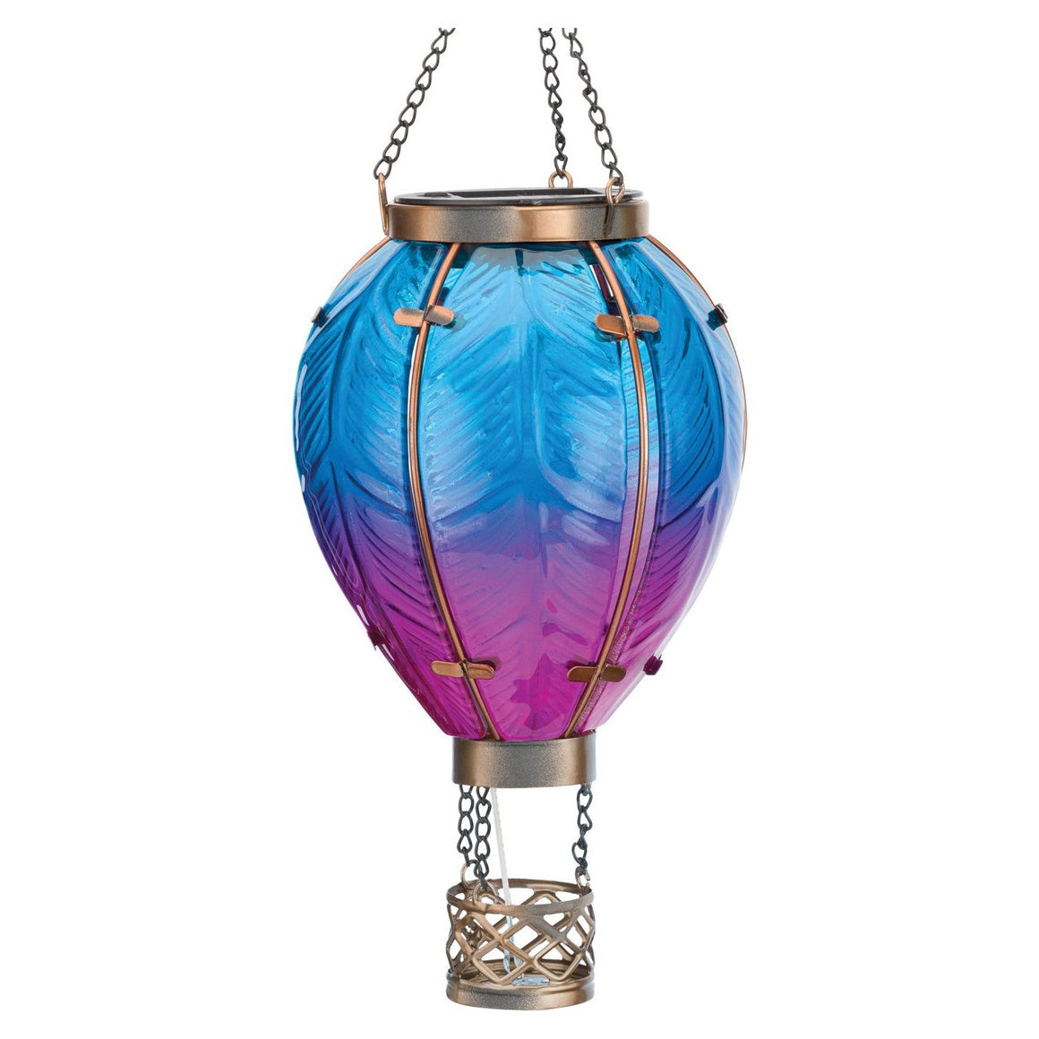 Hot Air Balloon Solar Lantern - SM | Blue