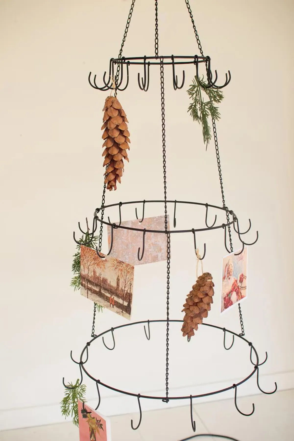 Three-Tier Hanging Wire Display Tree