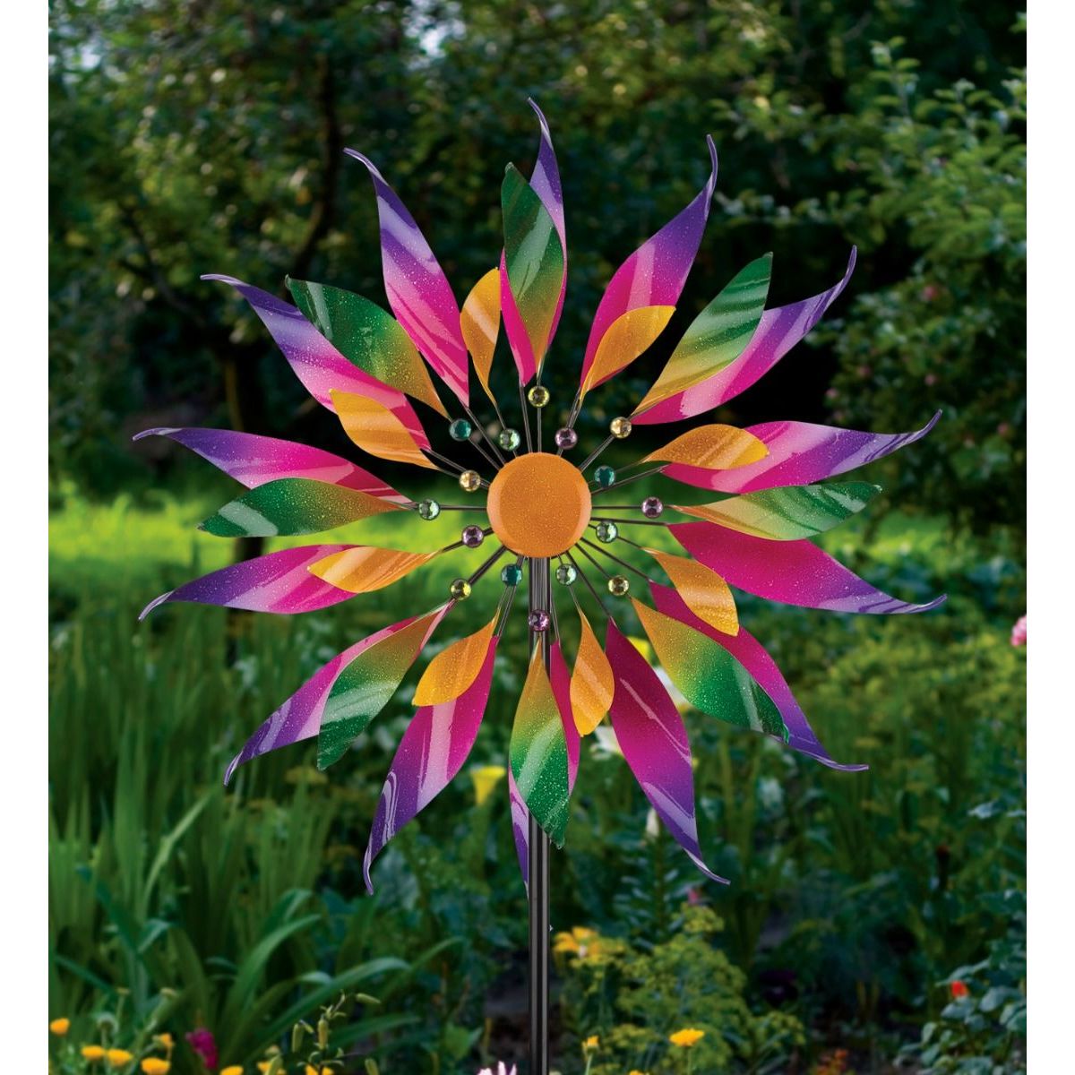 Triple Wind Spinner | Twisted Flower