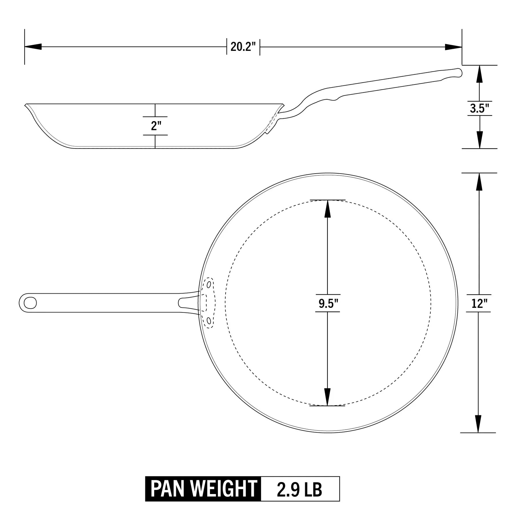 EATER Series | 12" Fry Pan