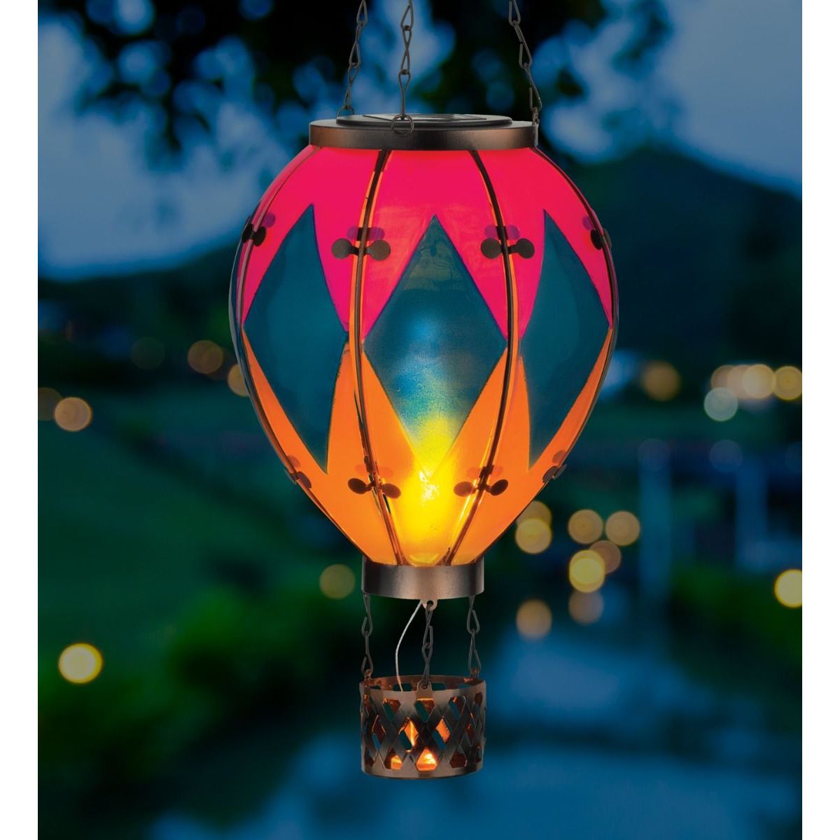 Hot Air Balloon Solar Lantern - LG | Diamond