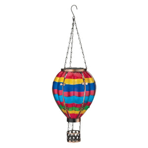Hot Air Balloon Solar Lantern - LG | Multi Stripe