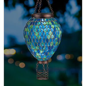 Mosaic Hot Air Balloon Solar Lantern