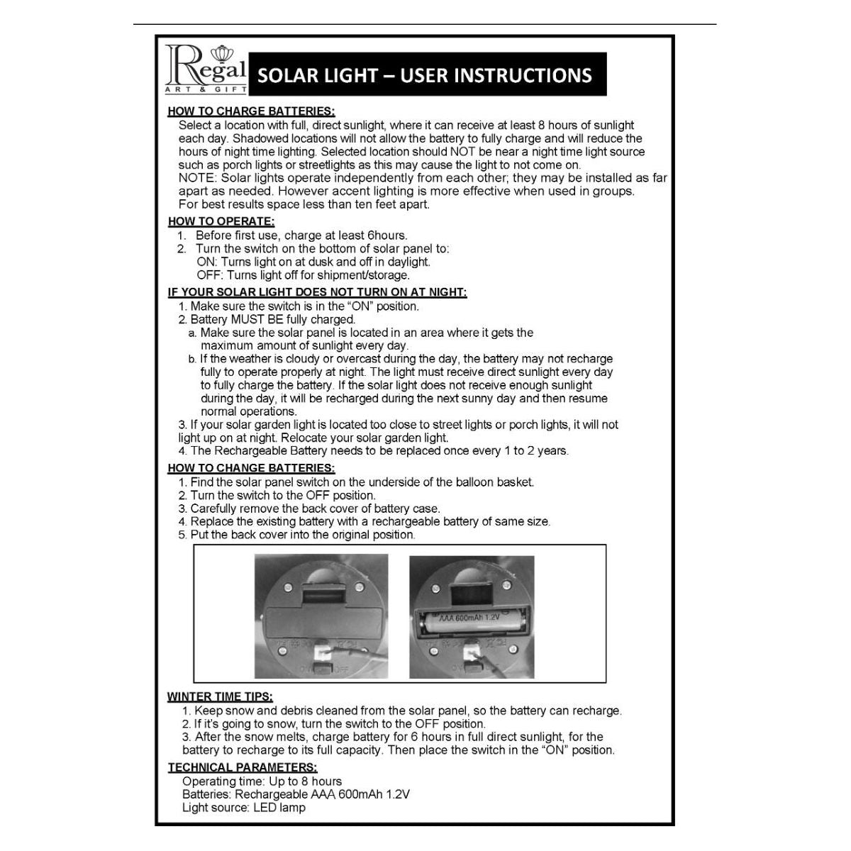 Hot Air Balloon Solar Lantern - LG | Swirl