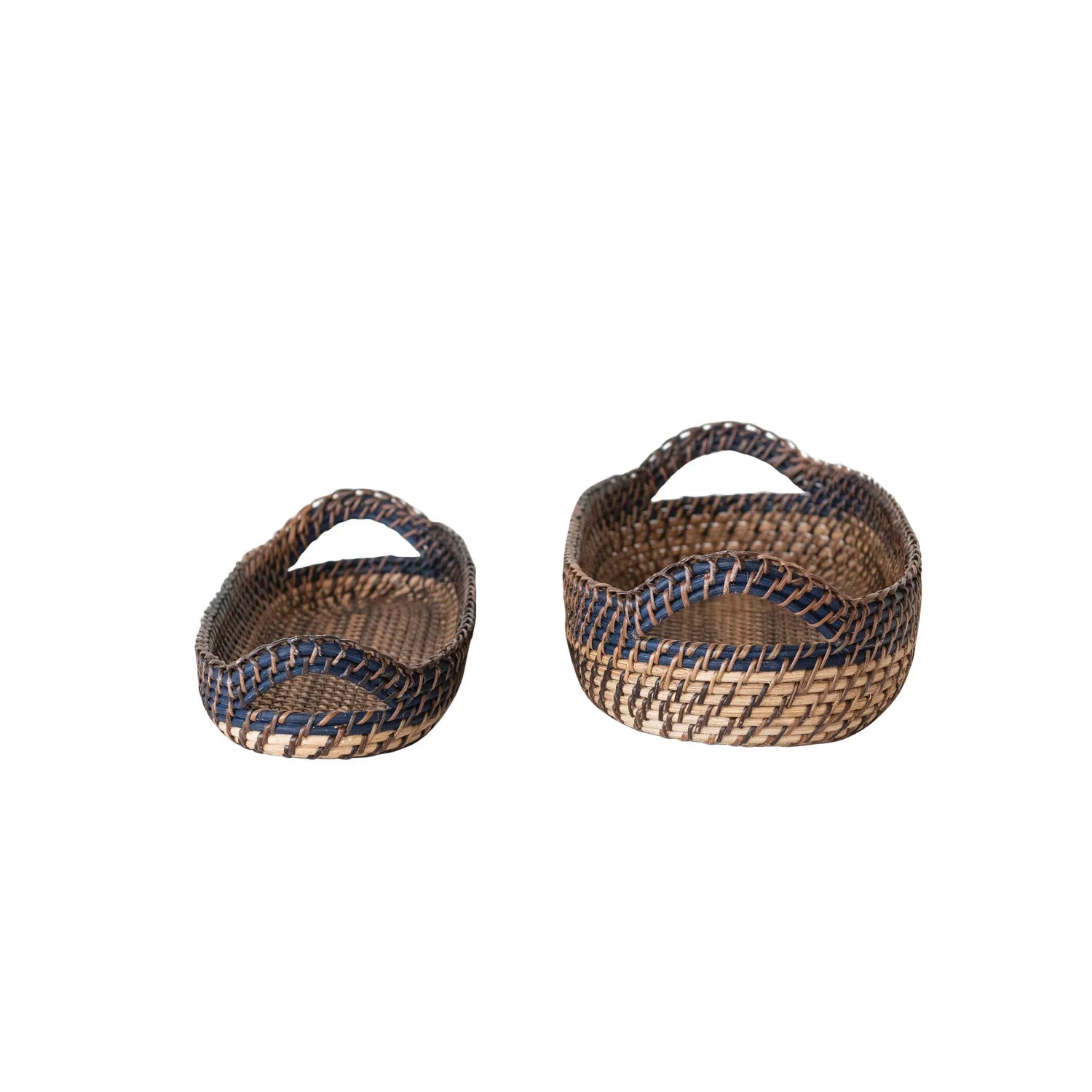 Hand-Woven Bread Baskets w/Handles