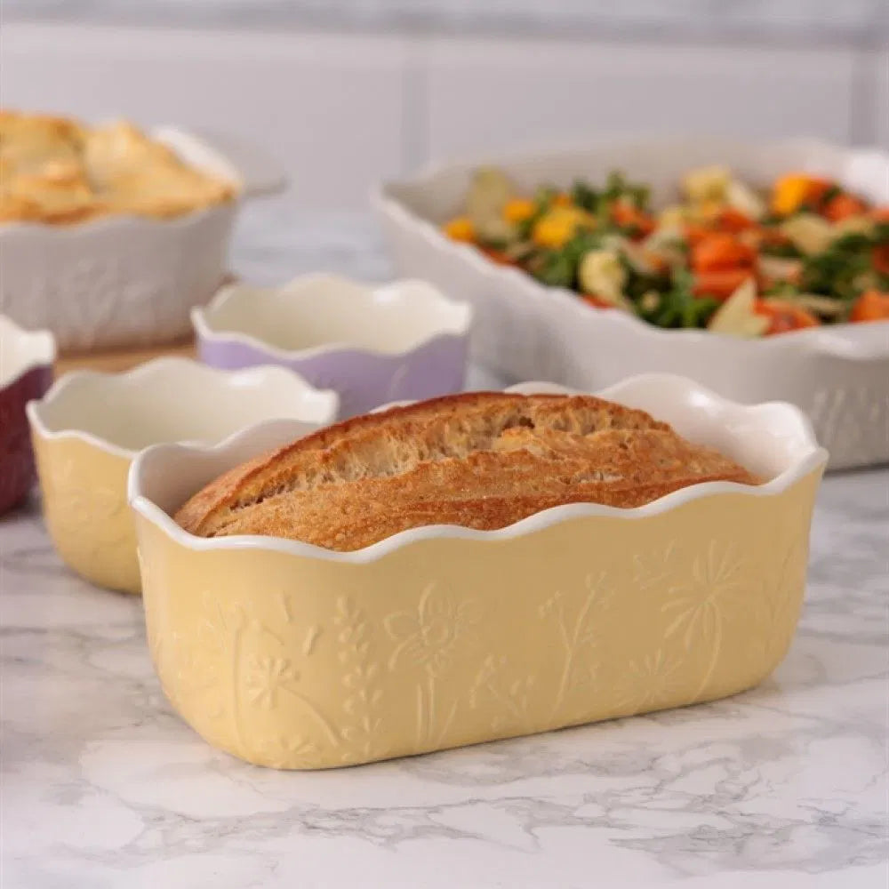 Mason Cash | In the Meadow | Loaf Pan | 1 Quart - Yellow