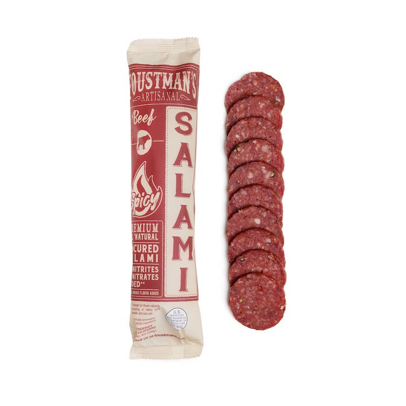 Foustman’s Artisanal Uncured Spicy Beef Salami
