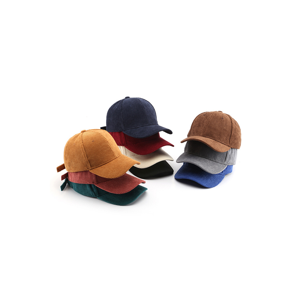 ACCITY - Corduroy Baseball Cap Unisex Winter Warm Outdoor_CWAH0517: GREEN / (OS) 2