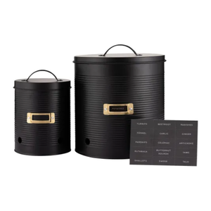 S/2 Black Root Vegetable Storage