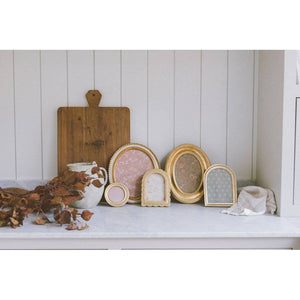 Cream & Gold Oval Photo Frame