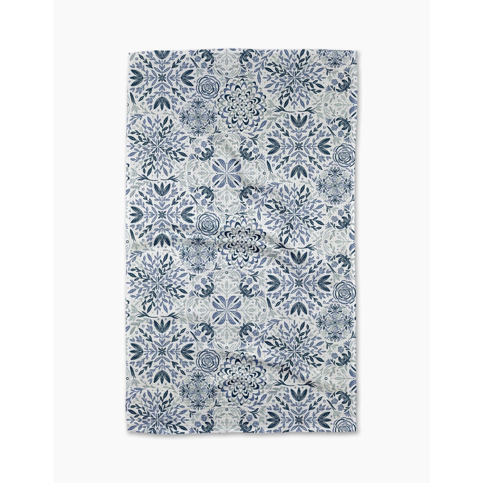 Geometry - Floral Medallions Tea Towel