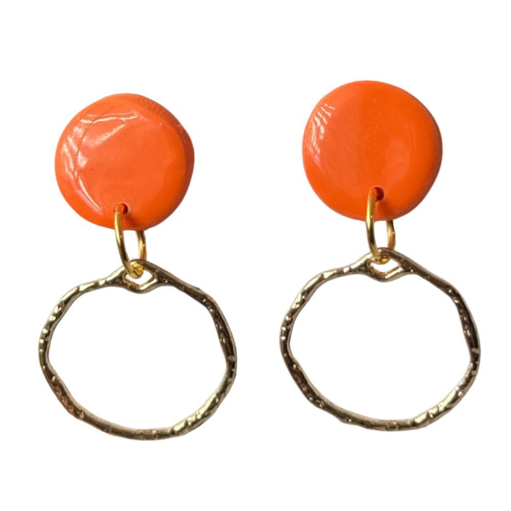 Tennessee VOLS Zoie Circle Earrings