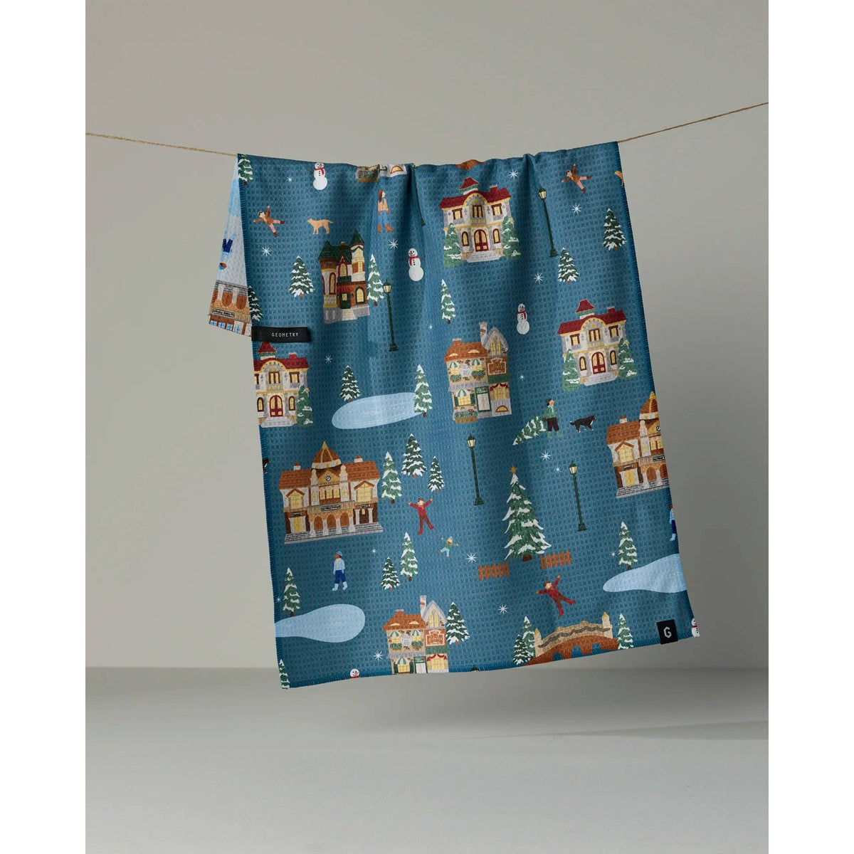 Geometry - Holiday Nostalgia Luxe Kitchen Towel