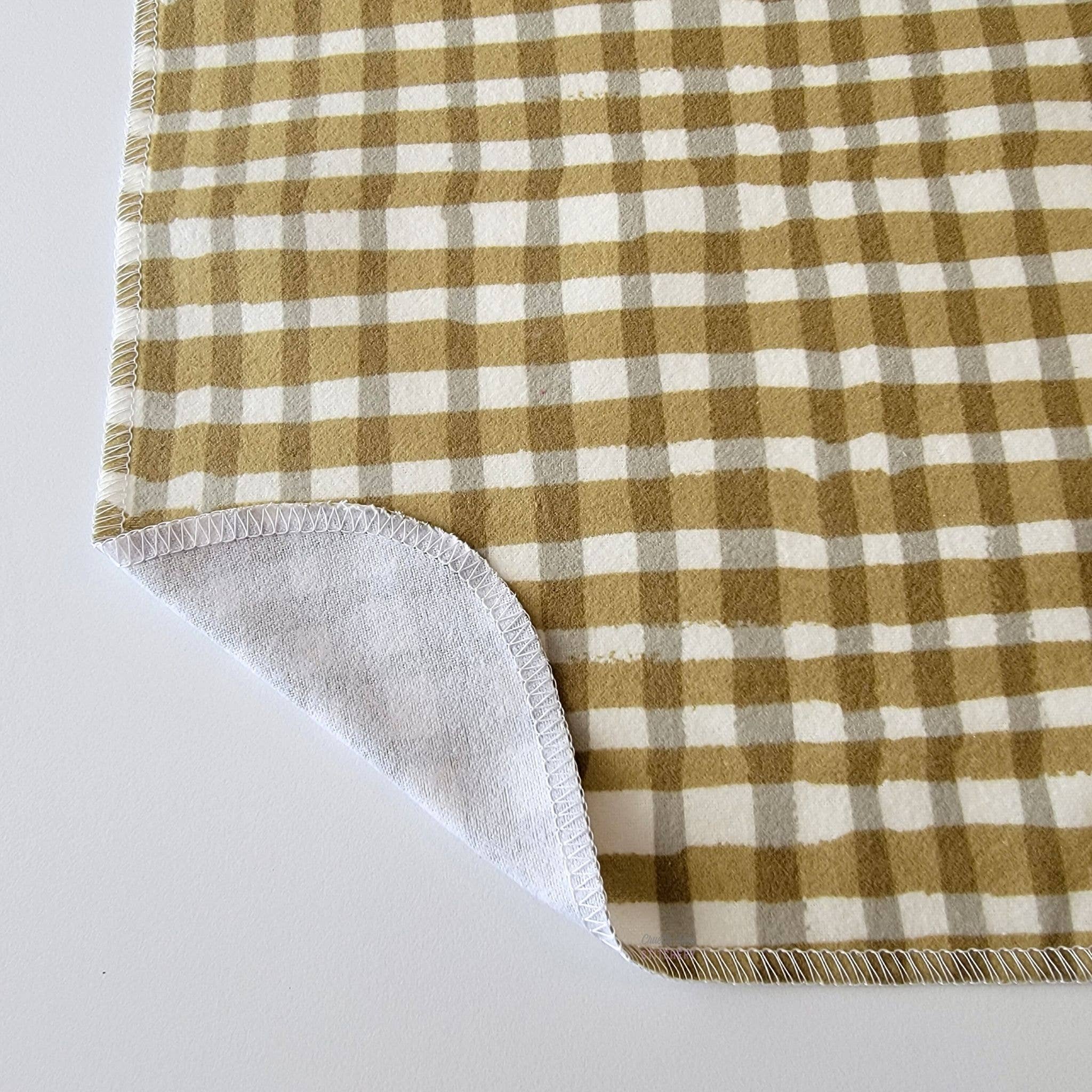 Cruelty-Free Stitchery - NonPaper Towels - Olive Painted Plaid: 10
