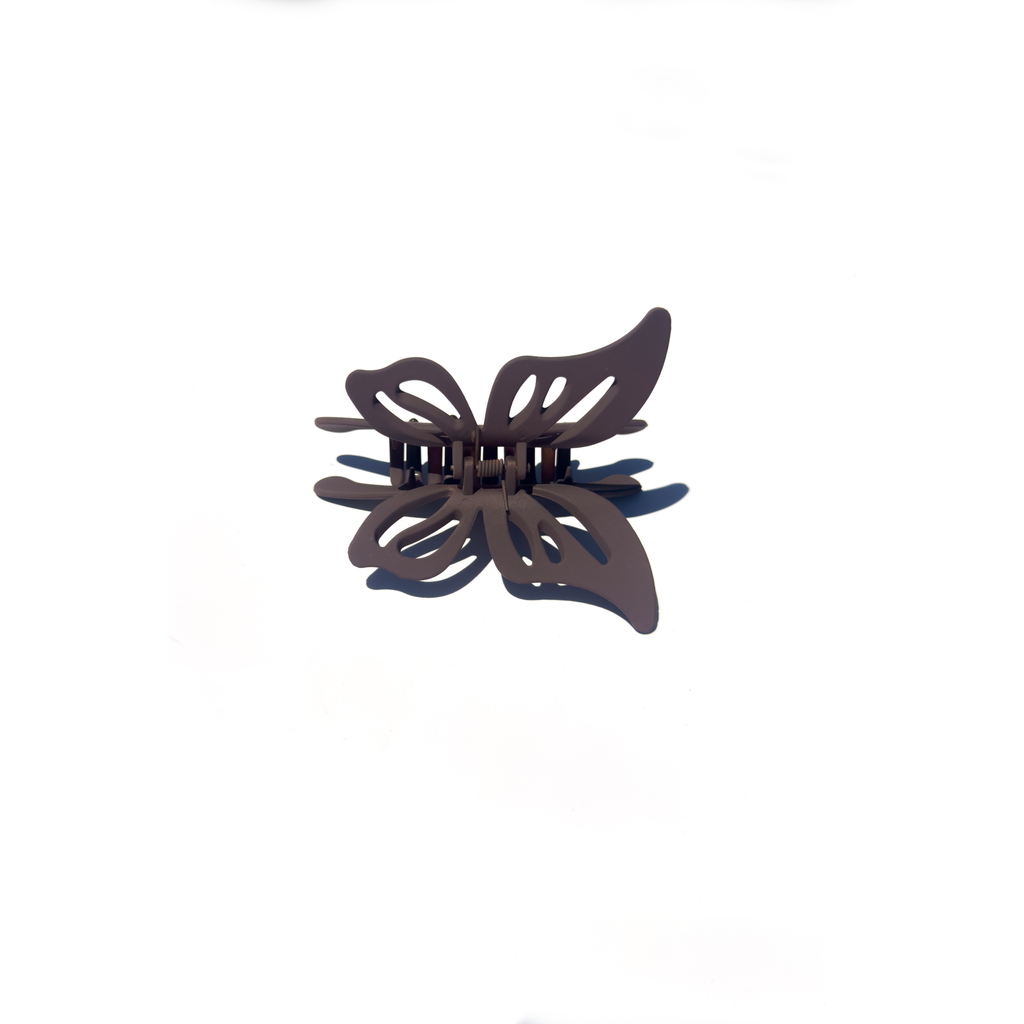 Matte Butterfly Hair Claw Clip | Tan