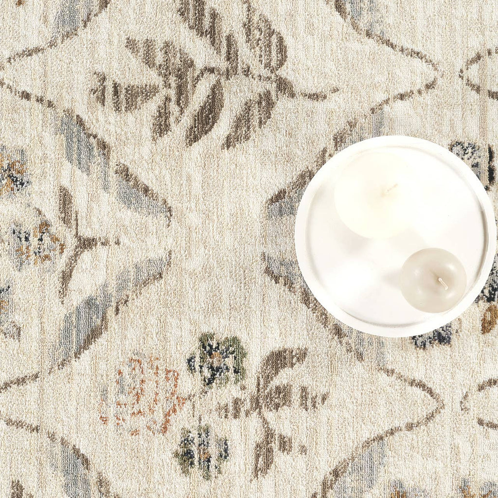 Abani Rugs - Alara Traditional Cream Vintage Floral Area Rug: 7'9" x 10'