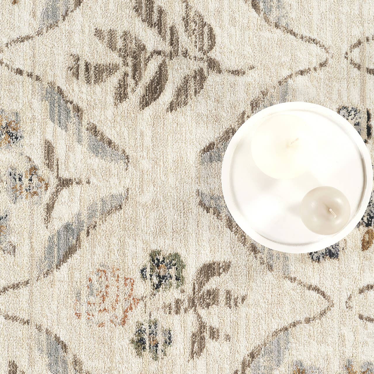 Abani Rugs - Alara Traditional Cream Vintage Floral Area Rug: 7'9" x 10'